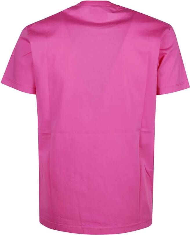 Dsquared2 260 Fuxia Icon Logo T-Shirt Roze Heren