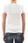 Dsquared2 Multicolor Leren V-Hals Dames T-Shirt met Swarovski Details White Dames - Thumbnail 2
