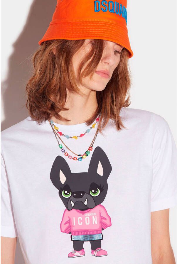 Dsquared2 T-shirts Wit Dames