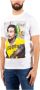 Dsquared2 Grafisch Bedrukt Bob Marley T-Shirt Maat L Wit White Heren - Thumbnail 2