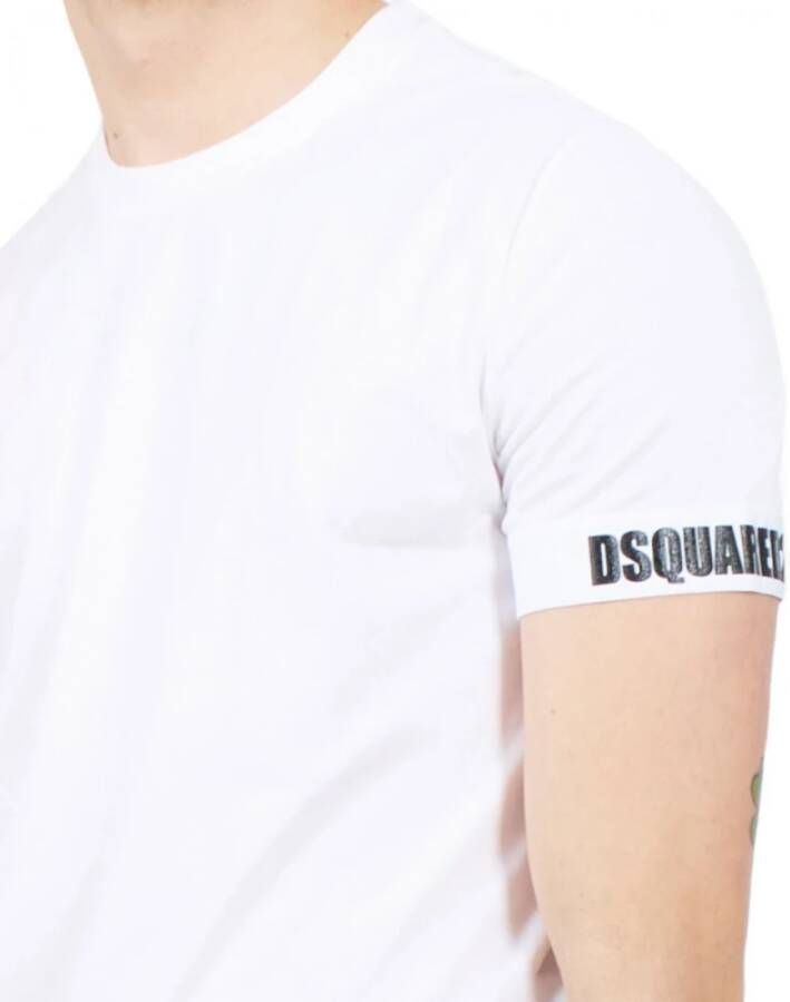 Dsquared2 Logo Crewneck T-Shirt Wit Heren