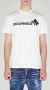 Dsquared2 White Maple t-shirt by ; minimal design ideal for an everyday minimal look Wit Heren - Thumbnail 5