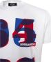 Dsquared2 Heren T-shirt van katoen met bedrukt ontwerp White Heren - Thumbnail 6