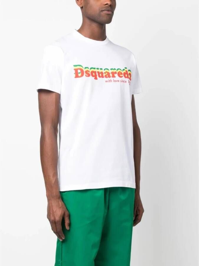 Dsquared2 T-Shirts Wit Heren