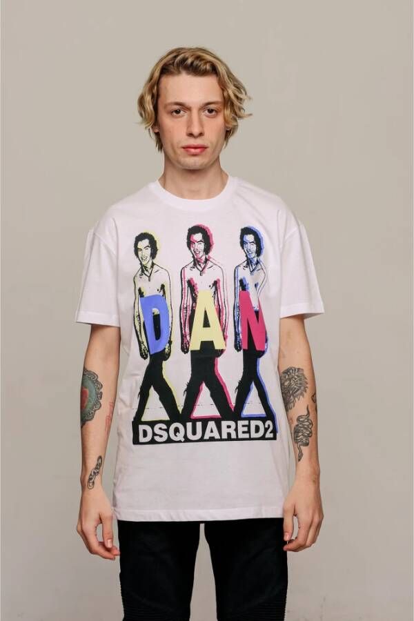 Dsquared2 T-Shirts Wit Heren
