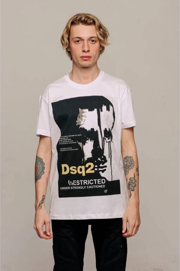 Dsquared2 T-Shirts Wit Heren
