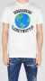 Dsquared2 Globetrotter Katoenen T-Shirt White Heren - Thumbnail 3