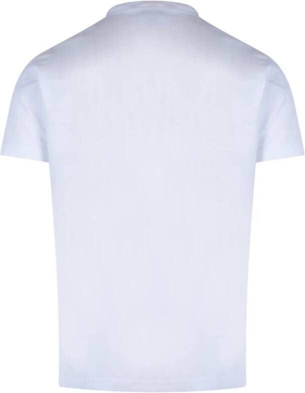 Dsquared2 D2 Goth Surfer Katoenen T-Shirt Wit Heren