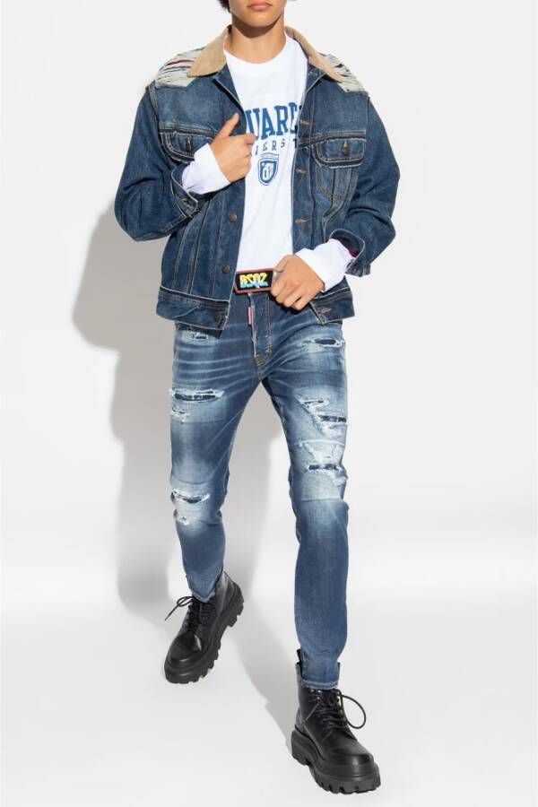 Dsquared2 T-shirt met lange mouwen Wit Heren
