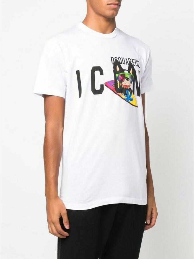 Dsquared2 T-shirts Wit Heren