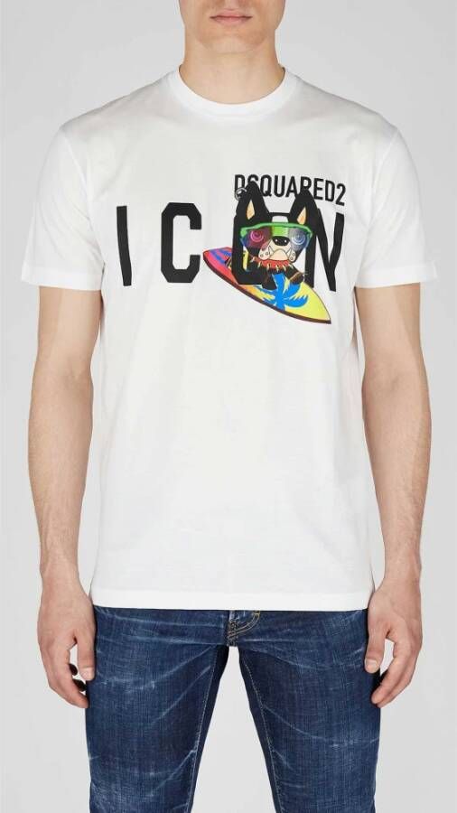 Dsquared2 T-Shirts Wit Heren