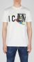 Dsquared2 Heren Slip-On T-Shirt met Contrast Print White Heren - Thumbnail 4
