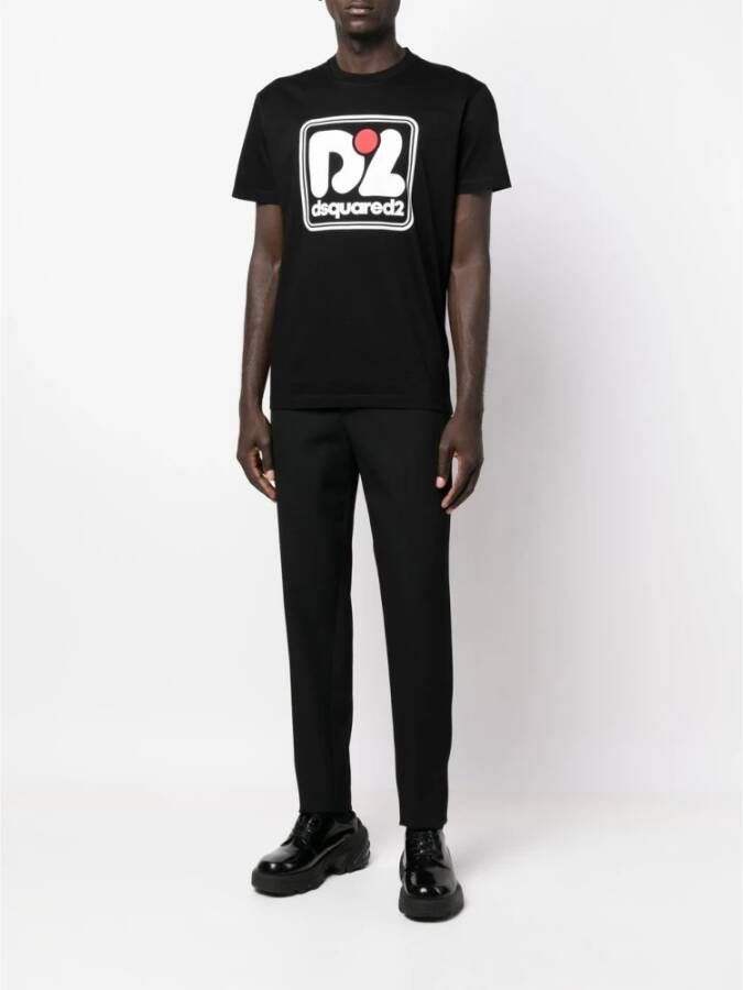 Dsquared2 T-Shirts Zwart Heren