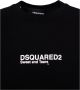 Dsquared2 Monogram Katoenen T-shirt met Geribbelde Hals White Heren - Thumbnail 5