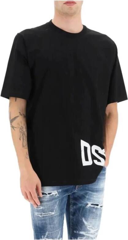 Dsquared2 Klassiek Katoenen T-Shirt Zwart Heren