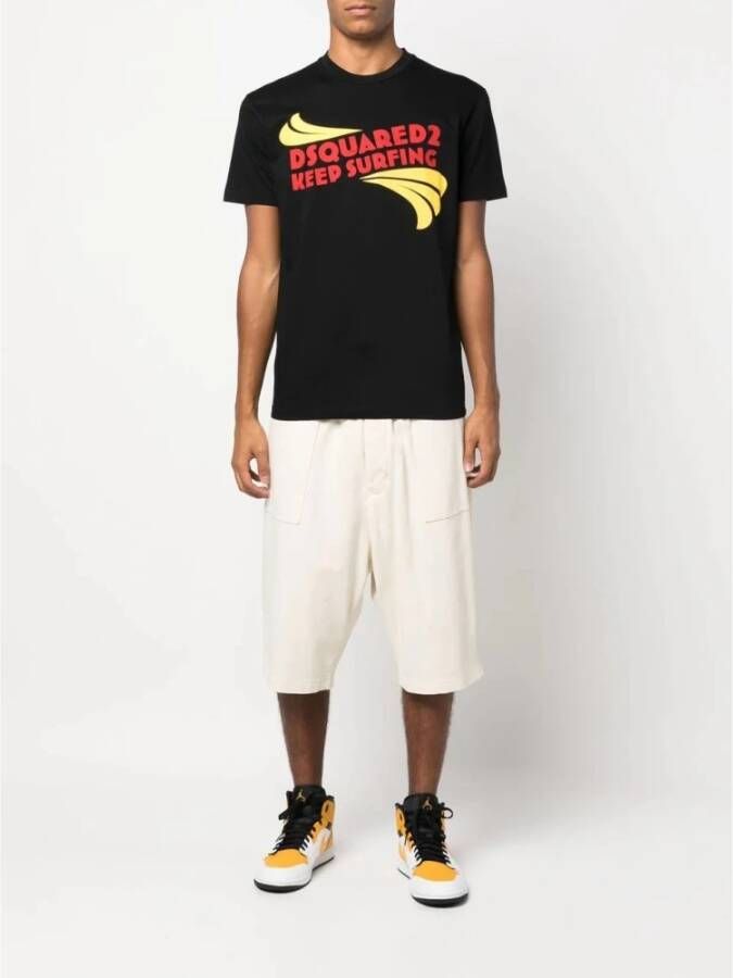 Dsquared2 T-Shirts Zwart Heren