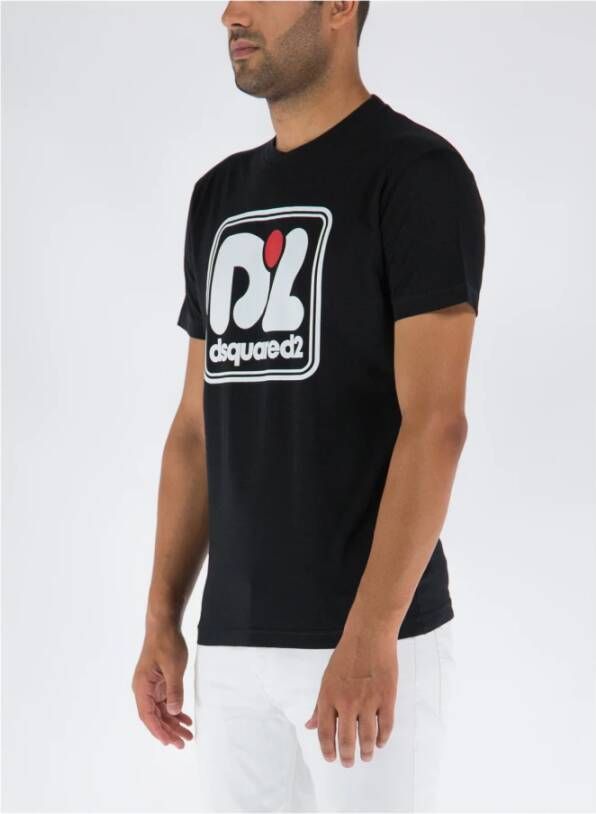 Dsquared2 T-Shirts Zwart Heren