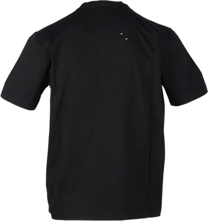 Dsquared2 Zwart Katoenen T-Shirt Premium Kwaliteit Zwart Heren