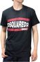 Dsquared2 Zwart Lin T-Shirt Gemaakt in Italië Black Heren - Thumbnail 2