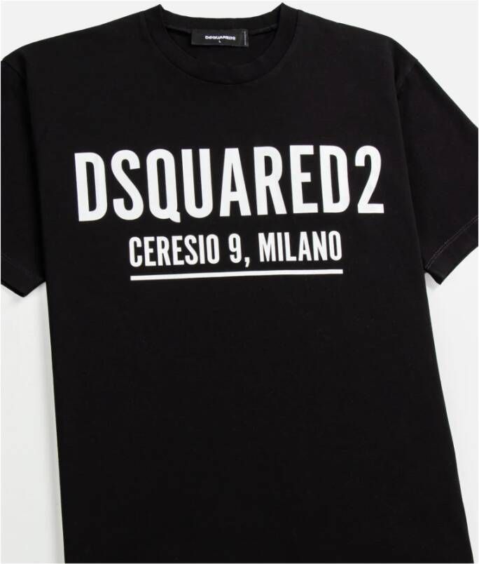 Dsquared2 T-Shirts Zwart Heren