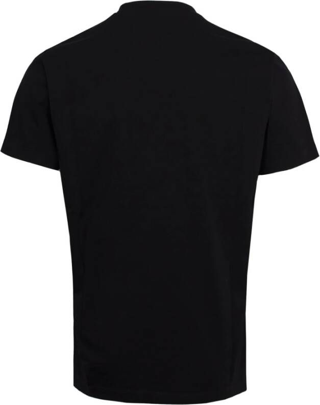 Dsquared2 Stijlvolle zwarte katoenen logo print T-shirt voor heren Zwart Heren