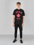 Dsquared2 Loszittend Heren T-shirt met Stijlvol Rood Print Zwart Heren - Thumbnail 2