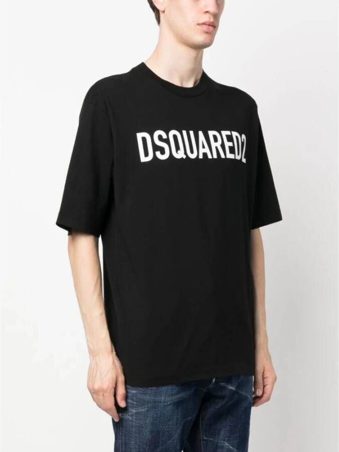Dsquared2 T-Shirts Zwart Heren