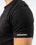 Dsquared2 Zwarte T-shirts en Polos met Ronde Hals en Logo Detail Black Heren - Thumbnail 3