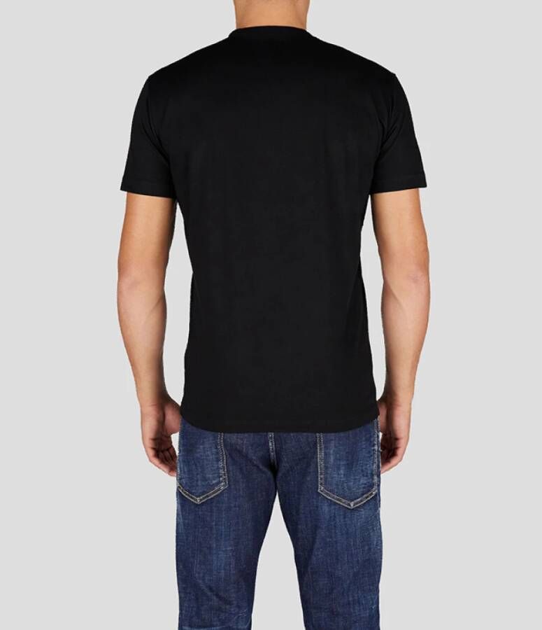 Dsquared2 Coole Katoenen T-shirt Zwart Maat L Zwart Heren