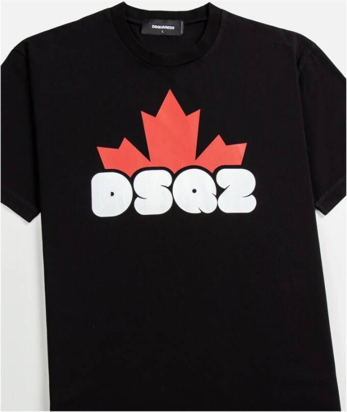 Dsquared2 T-Shirts Zwart Heren