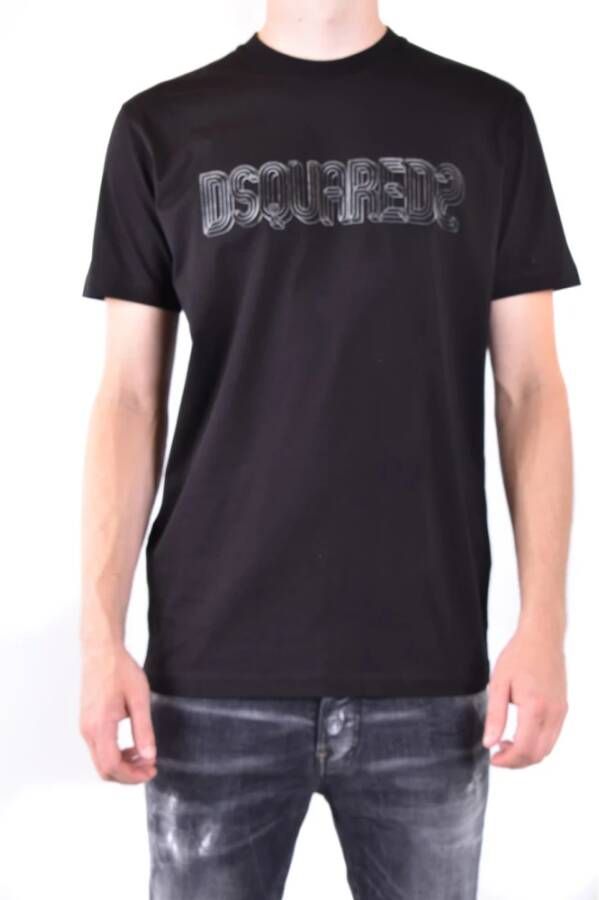 Dsquared2 T-Shirts Zwart Heren