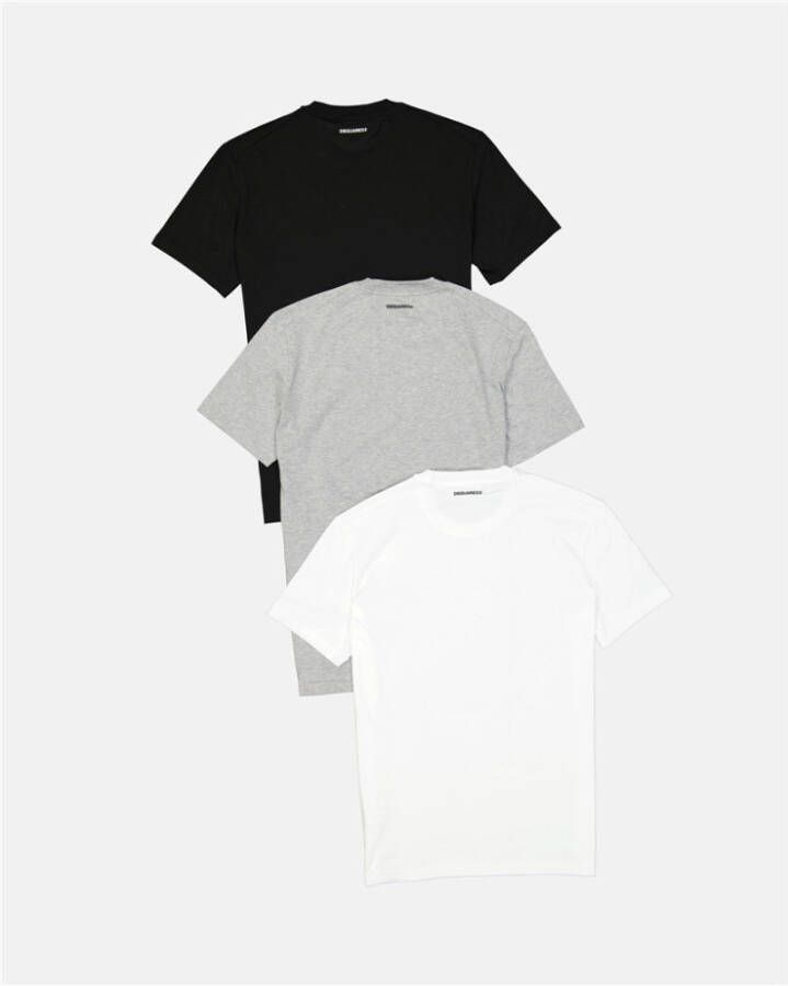 Dsquared2 T-Shirts Zwart Heren