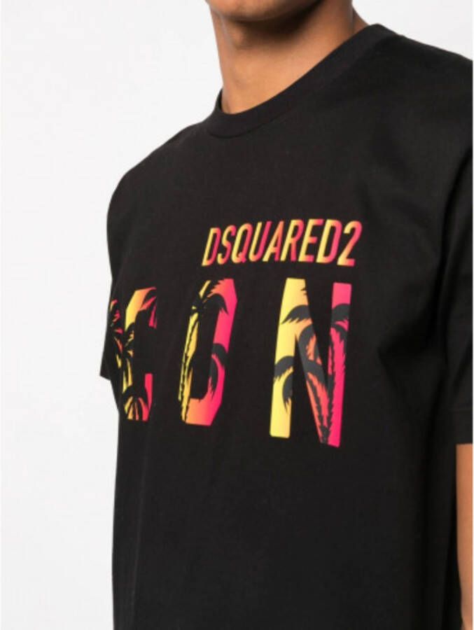 Dsquared2 T-Shirts Zwart Heren