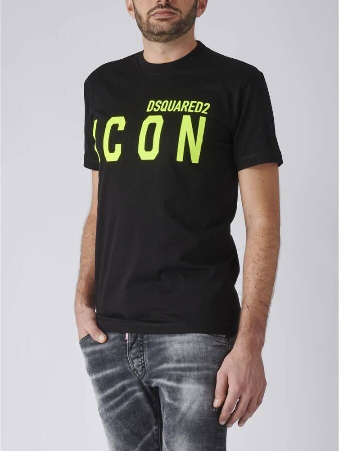 Dsquared2 T-shirt S79Gc0068S23009 Zwart Heren