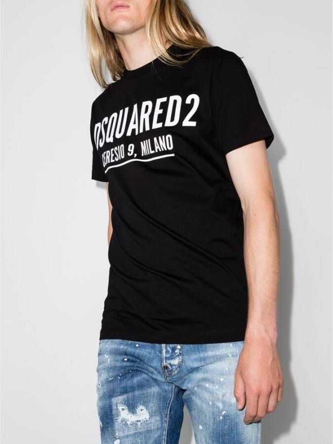 Dsquared2 T-Shirts Zwart Heren