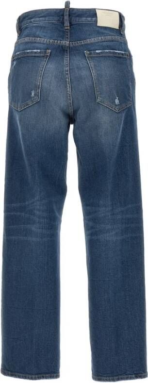 Dsquared2 Stijlvolle Straight Jeans voor Vrouwen Blauw Dames