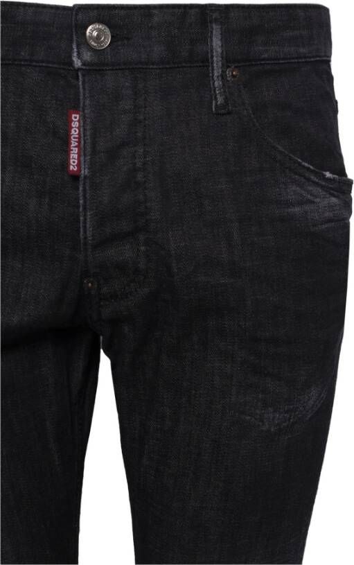 Dsquared2 Distressed Skinny-Cut Jeans Zwart Heren