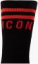 Dsquared2 Iconische Mid Crew Sokken voor Heren Black Heren - Thumbnail 2