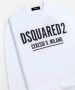 Dsquared2 Witte Ceresio 9 Cool Sweater met Zwart Logo White Heren - Thumbnail 2