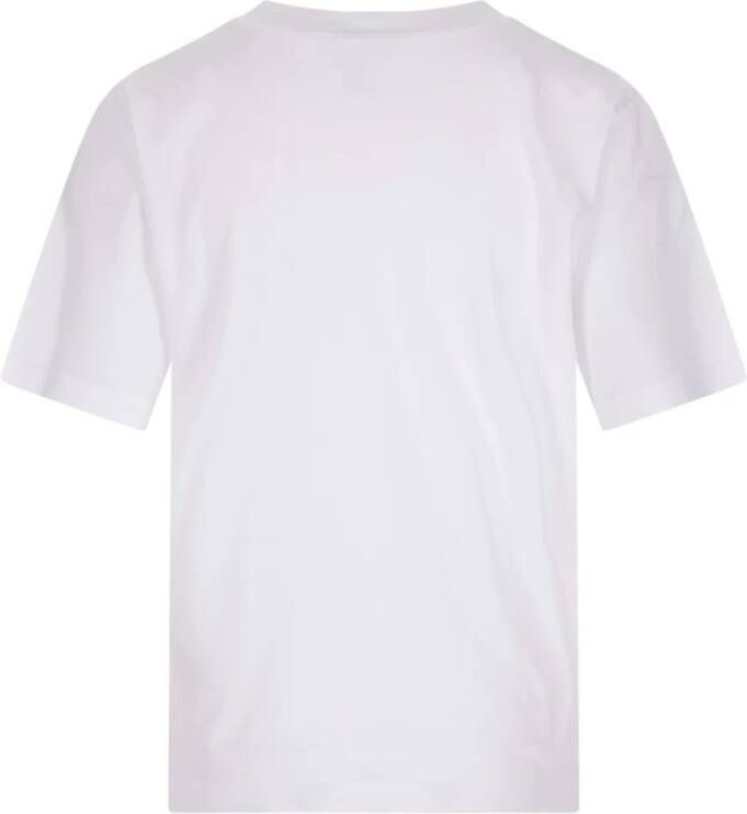 Dsquared2 Witte T-shirt met Logo Print voor Heren Wit Dames