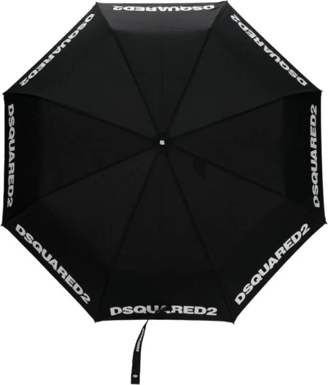Dsquared2 Zwarte Accessoires Paraplu Zwart Heren