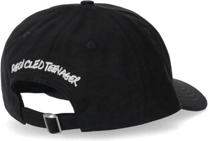 Dsquared2 Zwarte baseballpet met logo en verstelbare band Zwart Heren