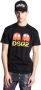 Dsquared2 Zwarte katoenen T-shirt met bedrukt logo Black Heren - Thumbnail 3
