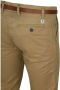 Dstrezzed Camel Chino's Presley Chino Pants With Belt Stretch Twill - Thumbnail 2