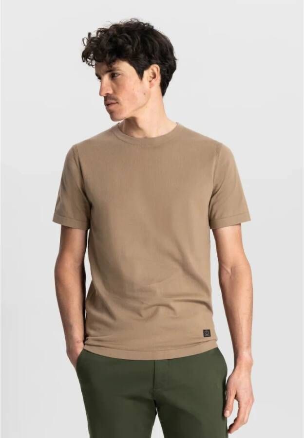 Dstrezzed Knitted T-shirt Bruin Heren