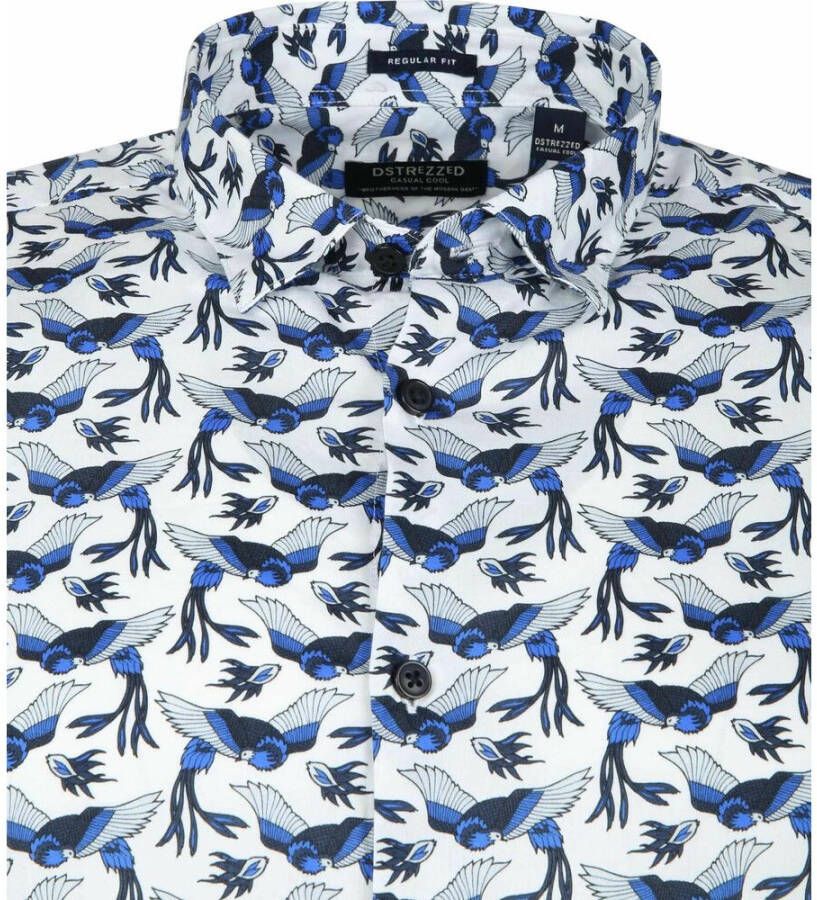 Dstrezzed Overhemd Vogels Blauw Heren