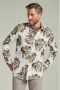 Dstrezzed Overhemd Lange Mouw Overhemd Camo Flower Off-White - Thumbnail 2