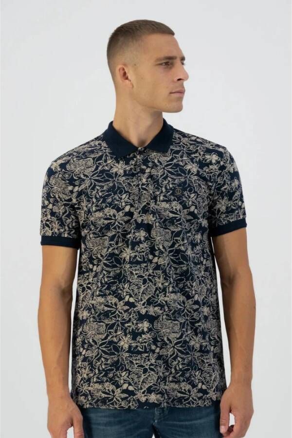 Dstrezzed Polo Bowie Print Donkerblauw - Foto 2
