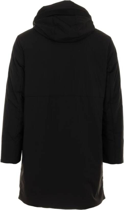 Duno Zwarte Parka met 3-Laags Bi-Stretch Stof Black Heren