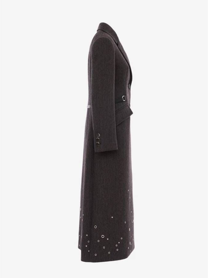 Durazzi Milano Maatwerk Enkellange Jas Brown Dames